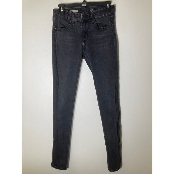 Adriano Goldschmied Black "The Farrah Skinny" Denim Jeans Sz 27R - Picture 1 of 2